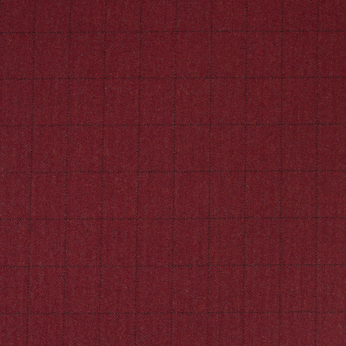 THOMPSON-MERINO-WINDOWPANE-SCARLET-SCHUMACHER-85293 - Schumacher Fabric
