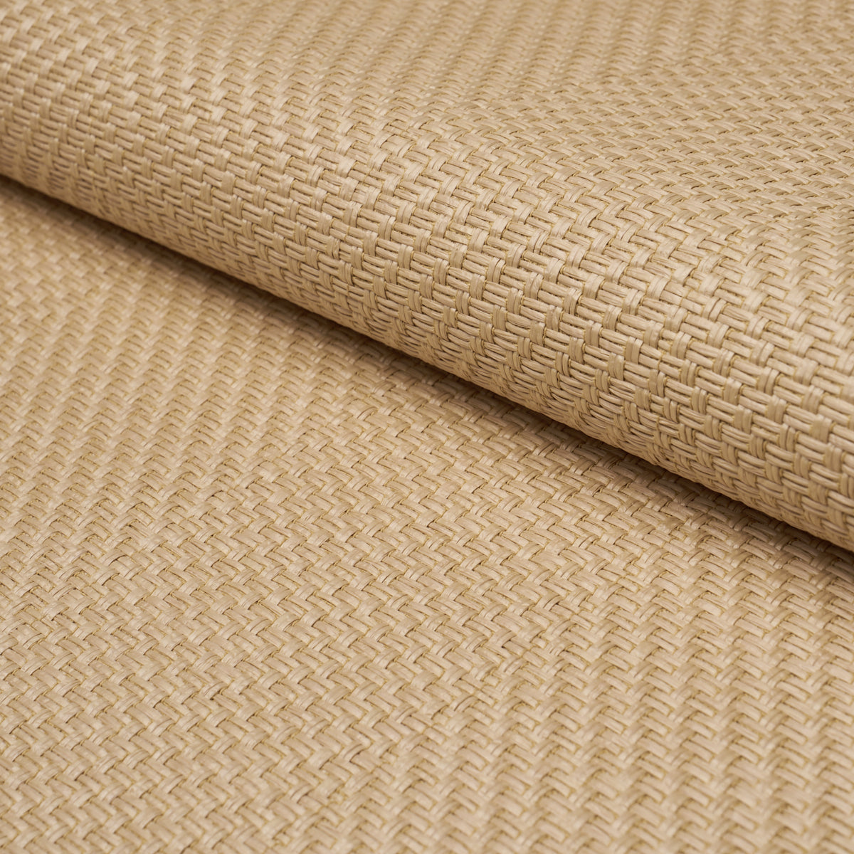 Weaved Basketry - Natural - Schumacher 85310 Fabric - Schumacher Fabric