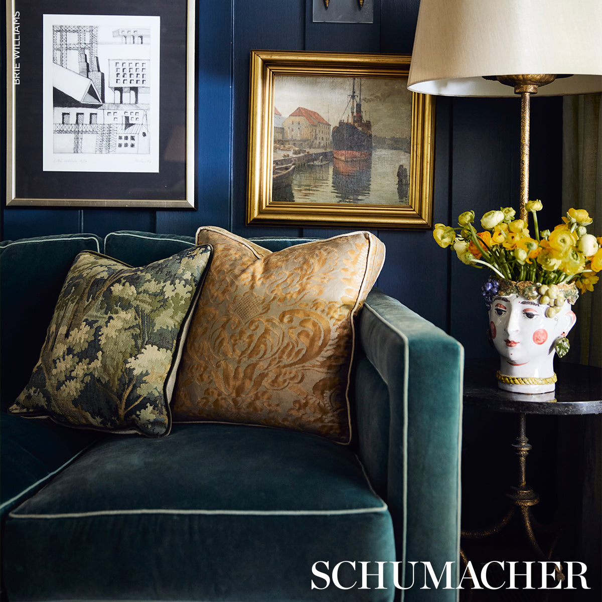 FLEMISH-TAPESTRY-VERT-SCHUMACHER-85370 - Schumacher Fabric