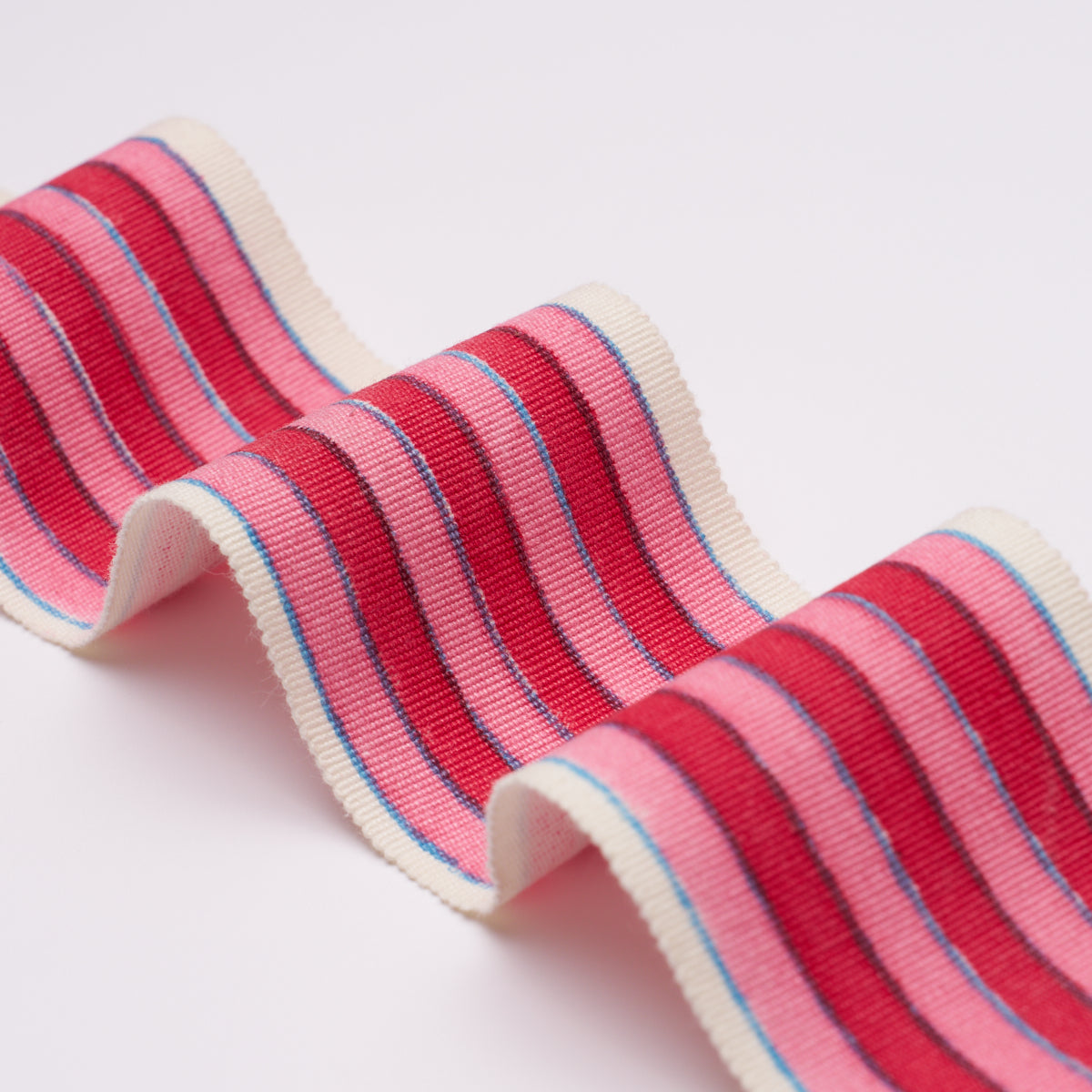 ARYA-STRIPE-HAND-BLOCK-TRIM-PINK-SCHUMACHER-85430 - Schumacher Trim