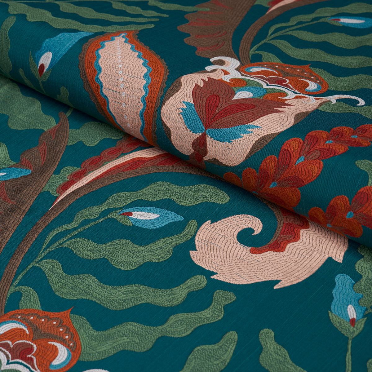 JAIPUR-FANTAISIE-TURQUOISE-SCHUMACHER-85490 - Schumacher Fabric