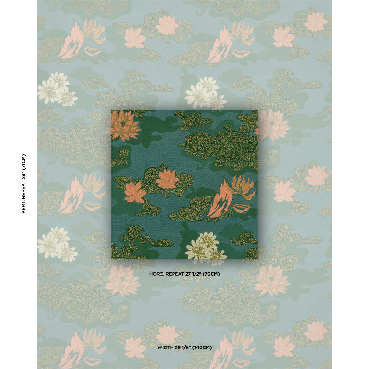 LIAN-DREAM-TURQUOISE-SCHUMACHER-85500 - Schumacher Fabric
