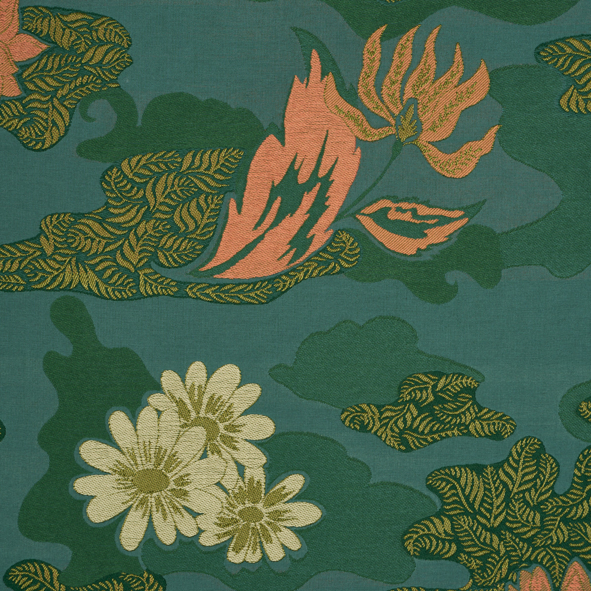 Lian Dream - Turquoise - Schumacher 85500 Fabric - Schumacher Fabric