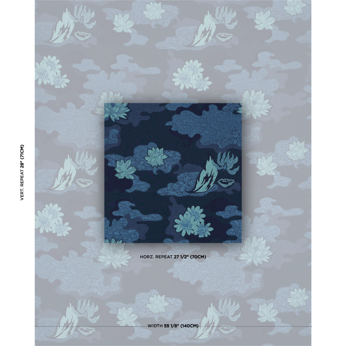 LIAN-DREAM-BLEU-SCHUMACHER-85502 - Schumacher Fabric