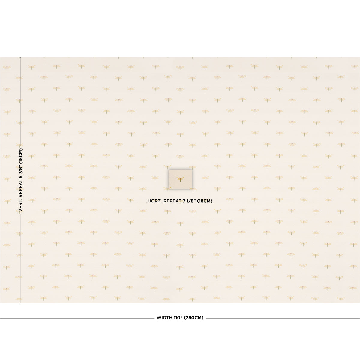 DRAGONFLIES-OCHRE-SCHUMACHER-85530 - Schumacher Fabric