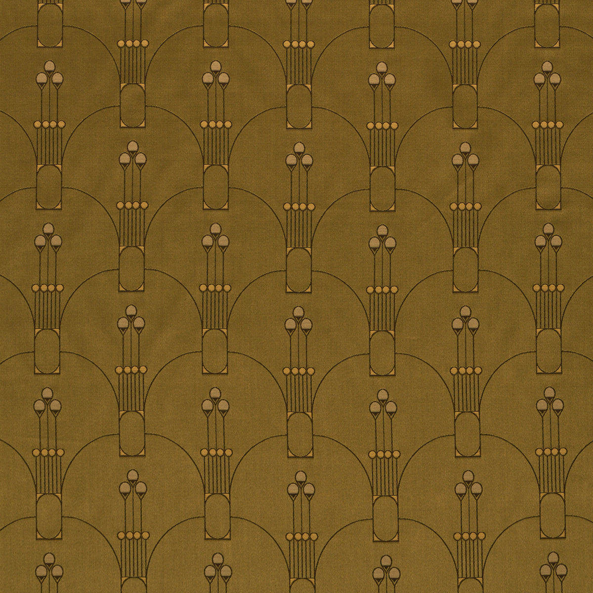 SWANSON-SCALLOP-OLIVE-SCHUMACHER-85601 - Schumacher Fabric