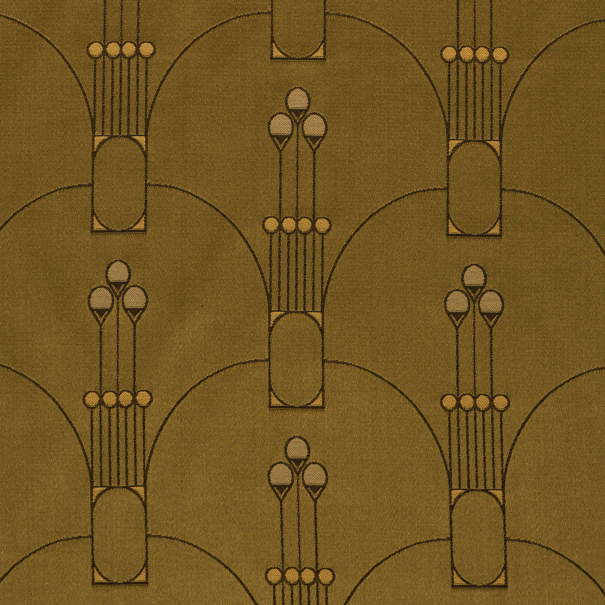 SWANSON-SCALLOP-OLIVE-SCHUMACHER-85601 - Schumacher Fabric