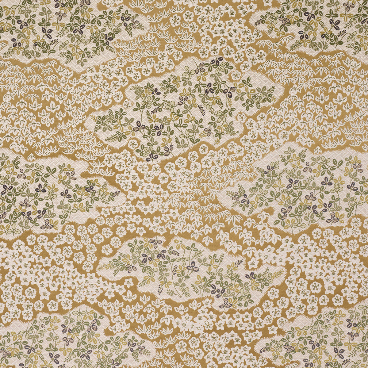 Lorene - Ochre - Schumacher 85641 Fabric - Schumacher Fabric