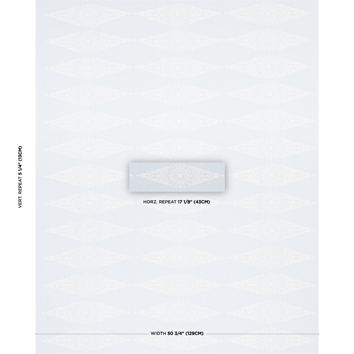 TASMIN-EMBROIDERY-SOFT-BLUE-SCHUMACHER-85671 - Schumacher Fabric