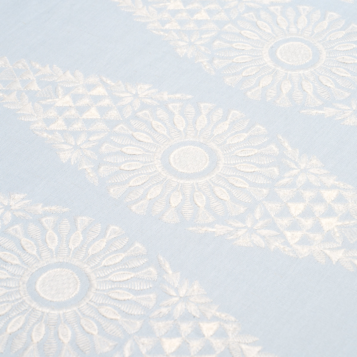 TASMIN-EMBROIDERY-SOFT-BLUE-SCHUMACHER-85671 - Schumacher Fabric