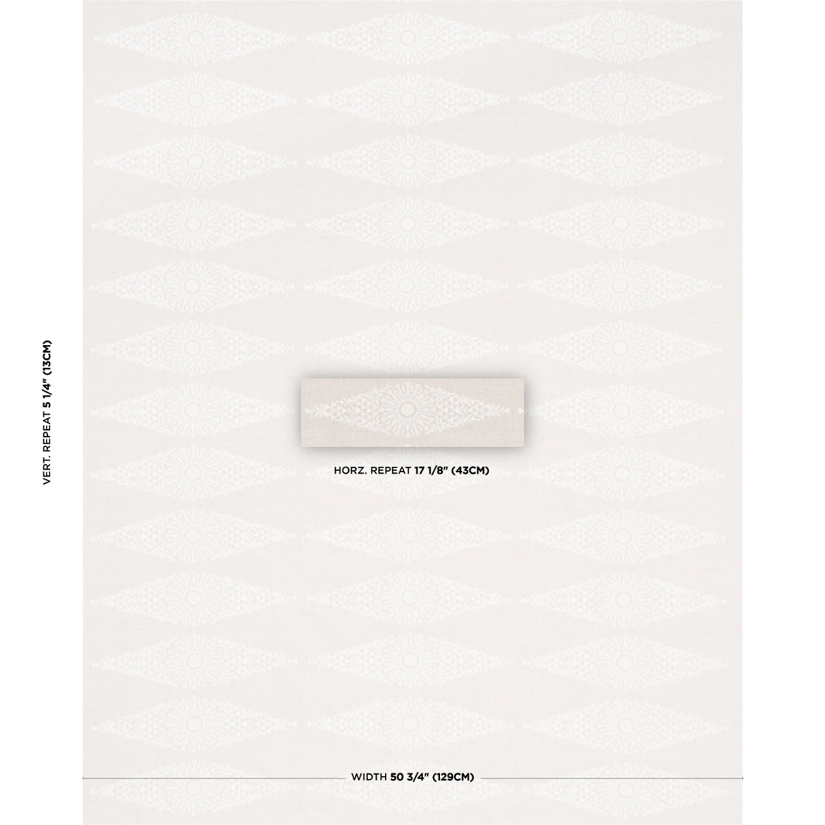 TASMIN-EMBROIDERY-NATURAL-SCHUMACHER-85672 - Schumacher Fabric
