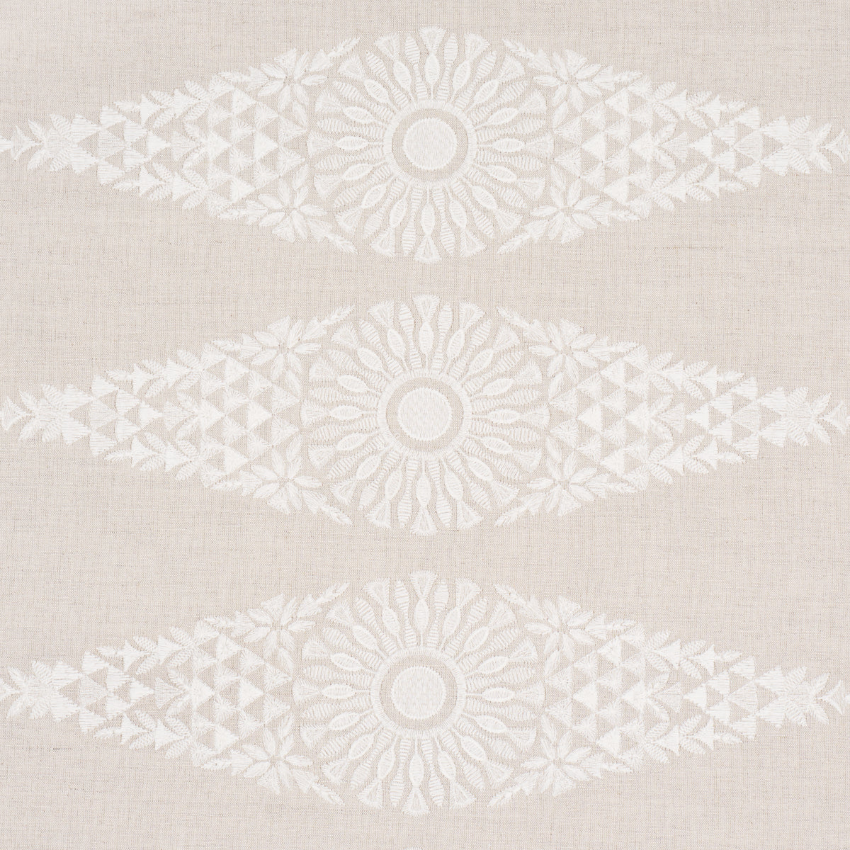 TASMIN-EMBROIDERY-NATURAL-SCHUMACHER-85672 - Schumacher Fabric