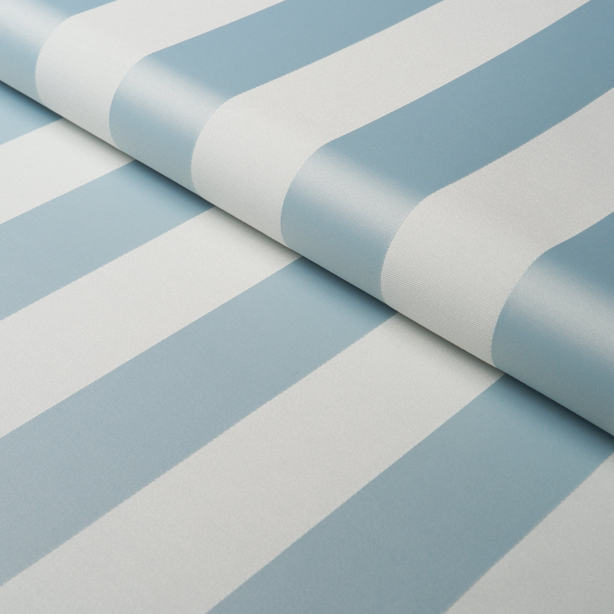 Roosevelt Awning Stripe - Robin'S Egg - Schumacher 85744 Fabric - Schumacher Fabric