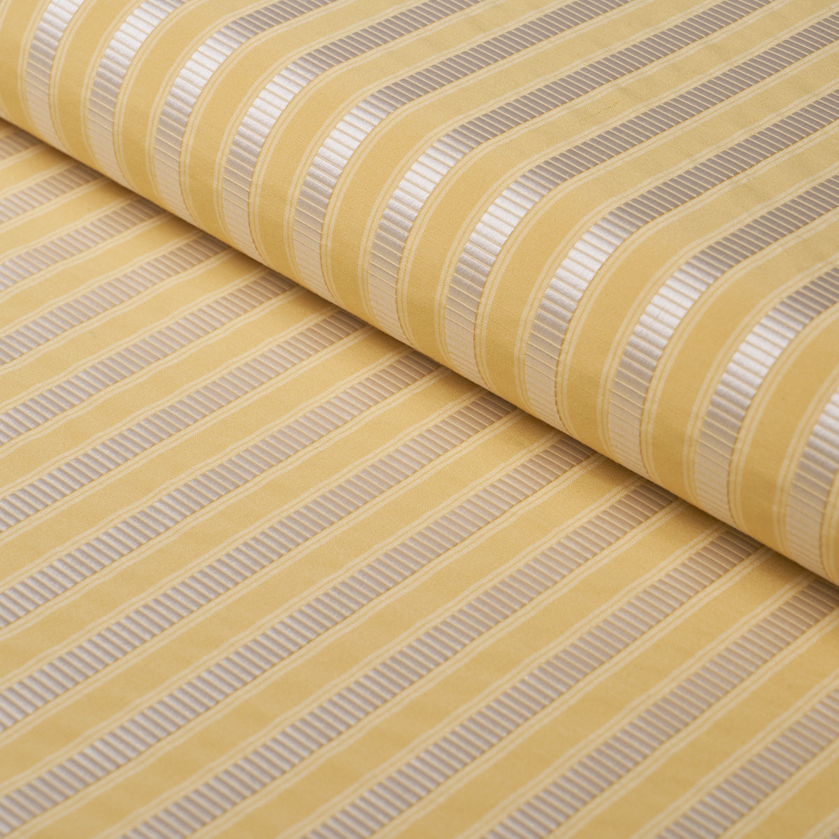 Lincoln Small Stripe - Yellow - Schumacher 85765 Fabric - Schumacher Fabric