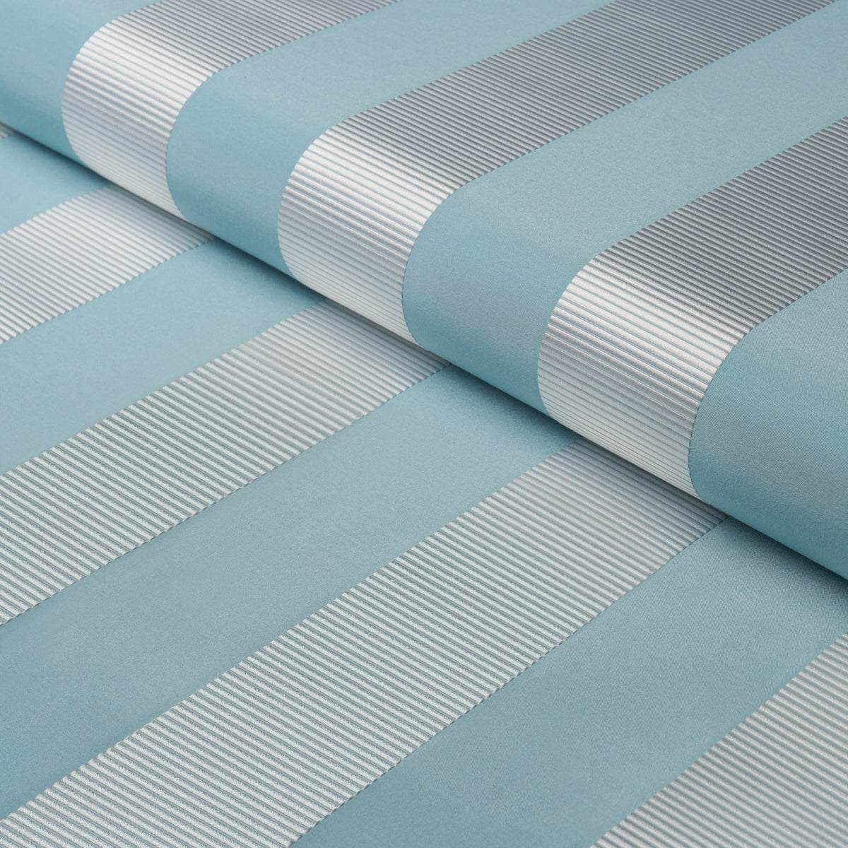 Madison Wide Stripe - Robin'S Egg - Schumacher 85772 Fabric - Schumacher Fabric