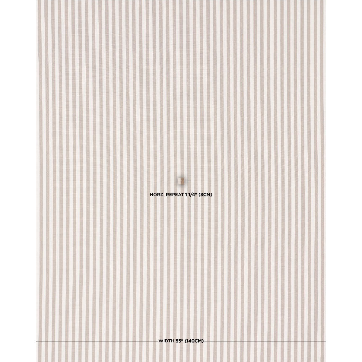 HANSON-INDOOR-OUTDOOR-STRIPE-NARROW-BROWN-SCHUMACHER-85811 - Schumacher Fabric