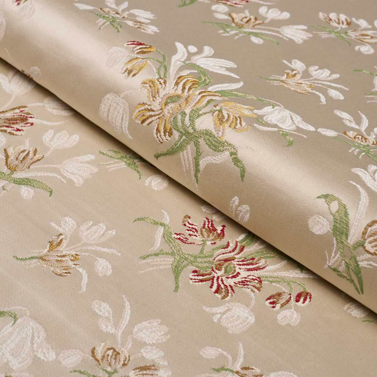 Spitalfields Bouquet - Alabaster - Schumacher 85820 Fabric - Schumacher Fabric