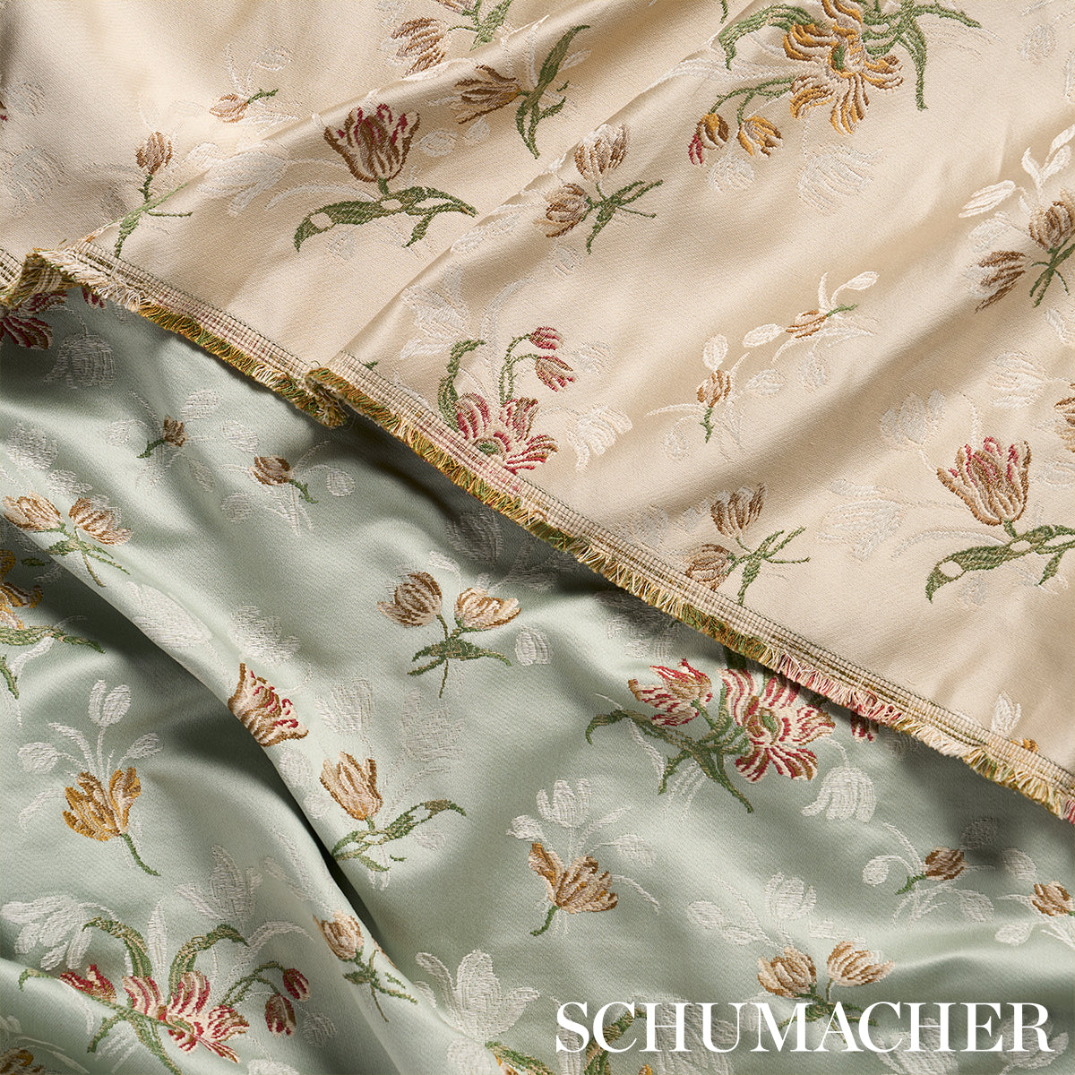 SPITALFIELDS-BOUQUET-ALABASTER-SCHUMACHER-85820 - Schumacher Fabric
