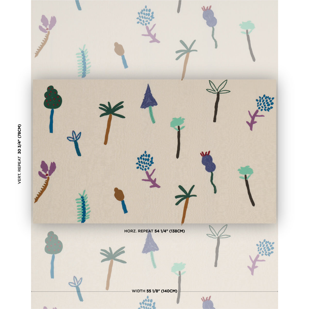 TROPICAL-TREES-MULTI-SCHUMACHER-85850 - Schumacher Fabric