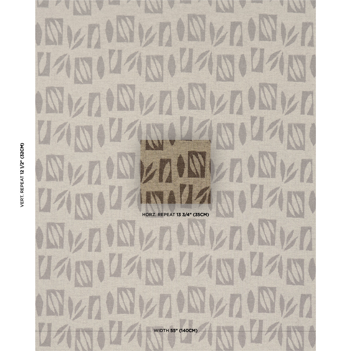 BANANA-LEAF-CUT-OUT-BROWN-SCHUMACHER-85882 - Schumacher Fabric