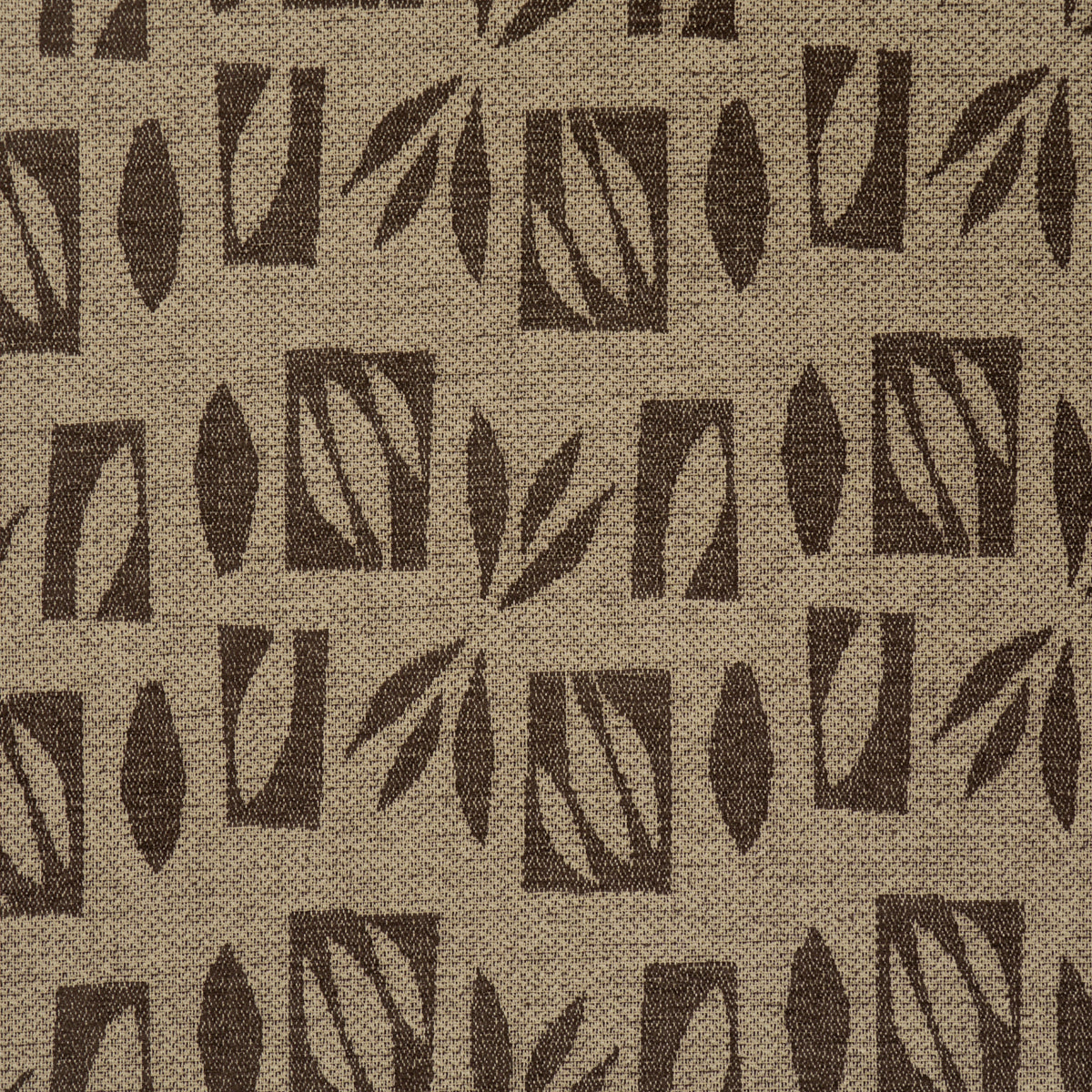 Banana Leaf Cut Out - Brown - Schumacher 85882 Fabric - Schumacher Fabric