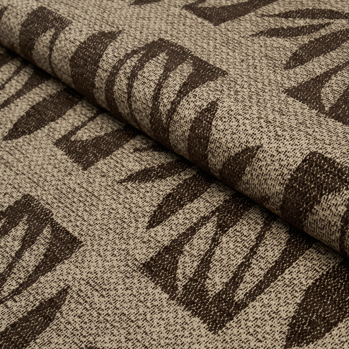 BANANA-LEAF-CUT-OUT-BROWN-SCHUMACHER-85882 - Schumacher Fabric