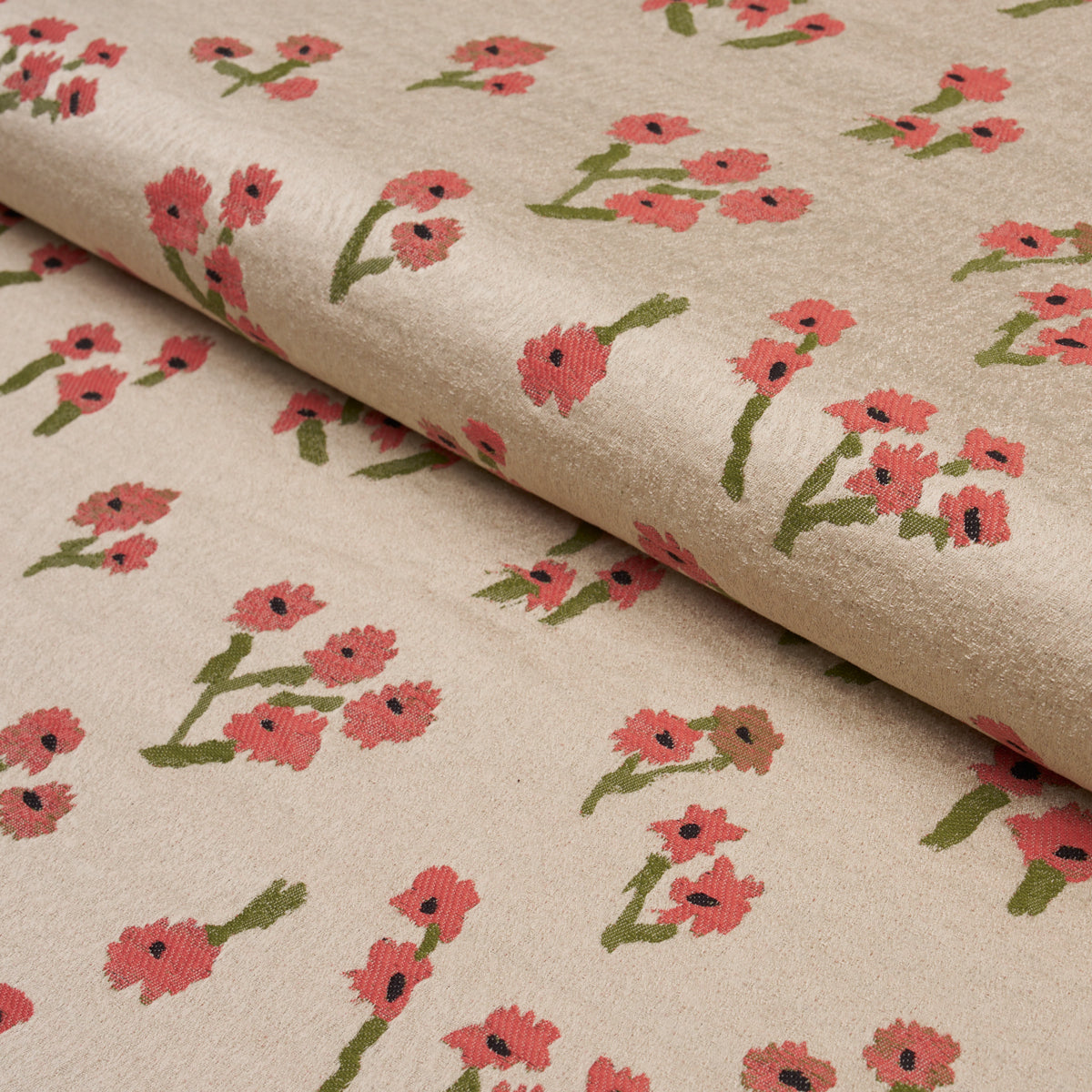 ROSIE-POSY-WOVEN-RED-SCHUMACHER-85890 - Schumacher Fabric