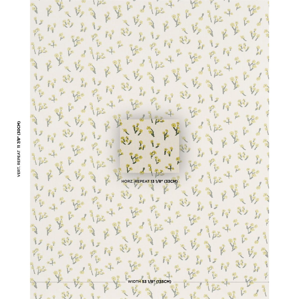 ROSIE-POSY-YELLOW-SCHUMACHER-85900 - Schumacher Fabric