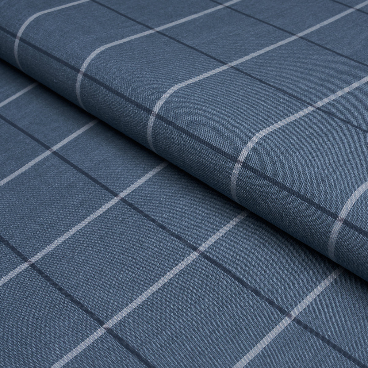 TAOS-GRID-BLUE-SCHUMACHER-85911 - Schumacher Fabric