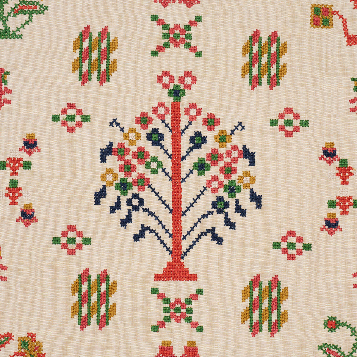 FAIRVIEW-CROSS-STITCH-EMBROIDERY-MULTI-SCHUMACHER-85980 - Schumacher Fabric
