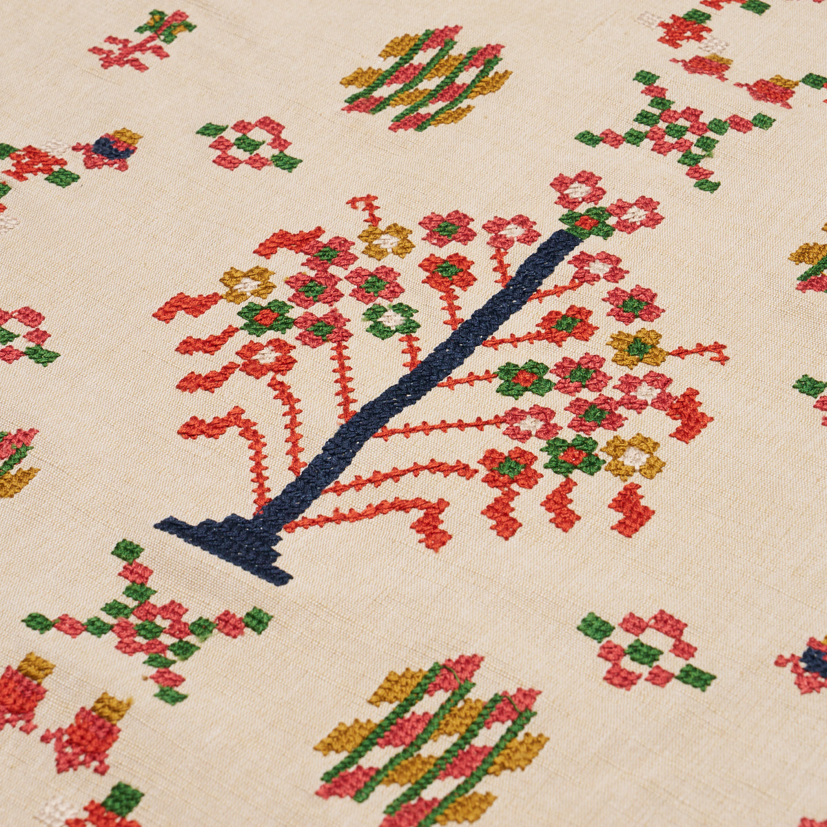 FAIRVIEW-CROSS-STITCH-EMBROIDERY-MULTI-SCHUMACHER-85980 - Schumacher Fabric