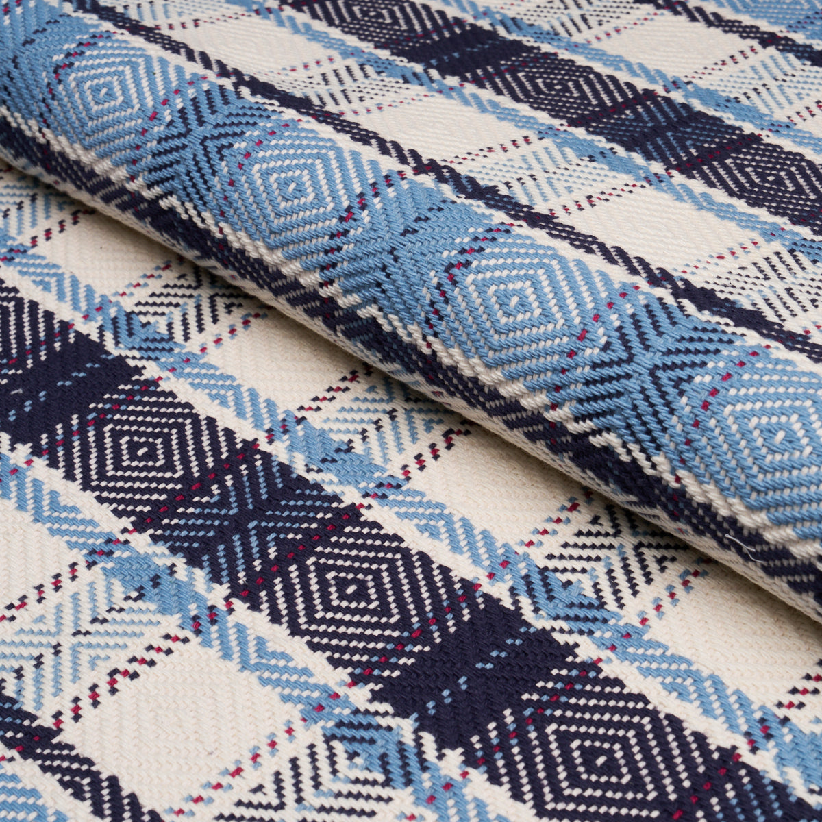 HEIDI-PLAID-INDIGO-SCHUMACHER-85990 - Schumacher Fabric