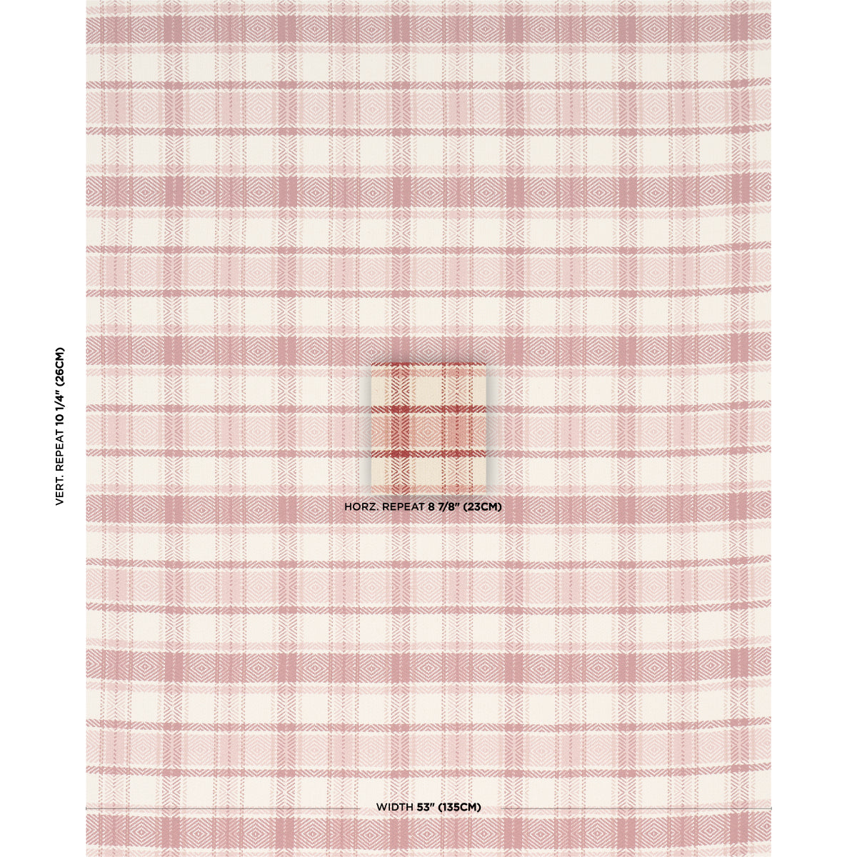 HEIDI-PLAID-CRANBERRY-SCHUMACHER-85991 - Schumacher Fabric