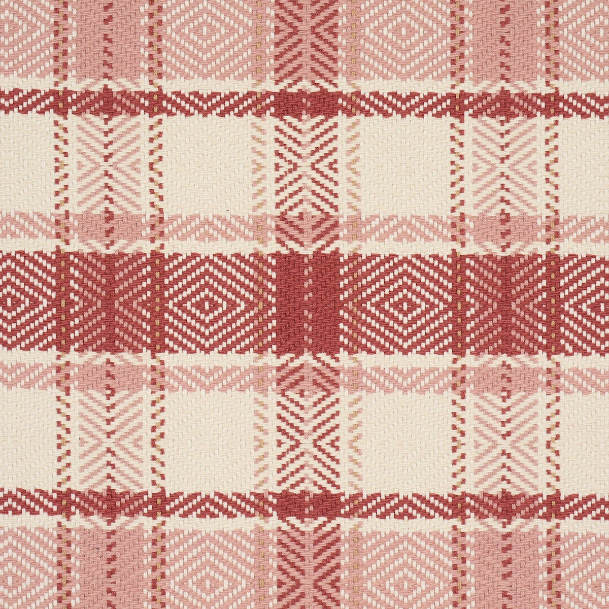 HEIDI-PLAID-CRANBERRY-SCHUMACHER-85991 - Schumacher Fabric