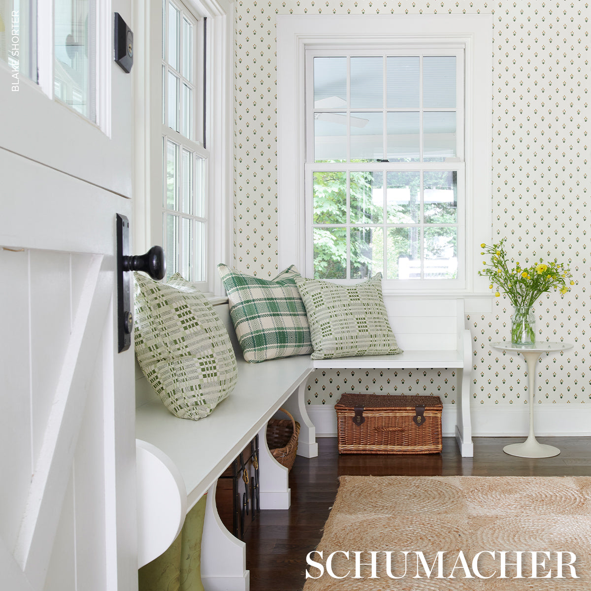 HEIDI-PLAID-LEAF-SCHUMACHER-85992 - Schumacher Fabric