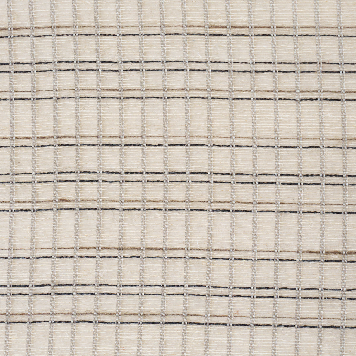 PAYTON-LINEN-SHEER-GRID-BLACK-WHITE-SCHUMACHER-86050 - Schumacher Fabric