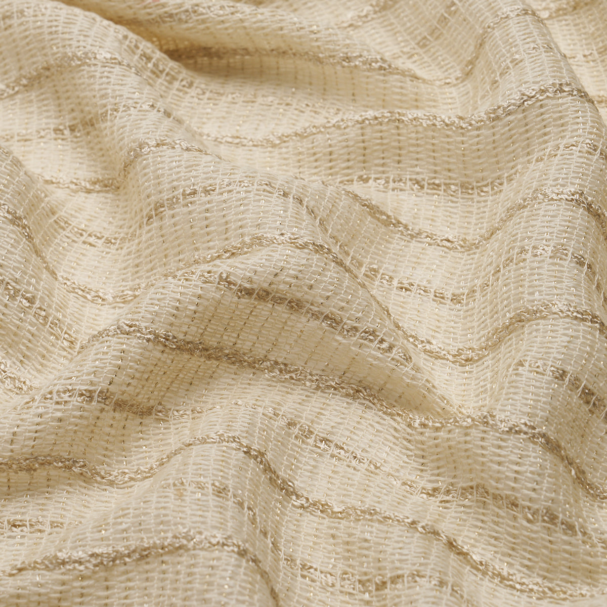 ELLIE-ALPACA-SHIMMER-SHEER-CREAM-SCHUMACHER-86070 - Schumacher Fabric
