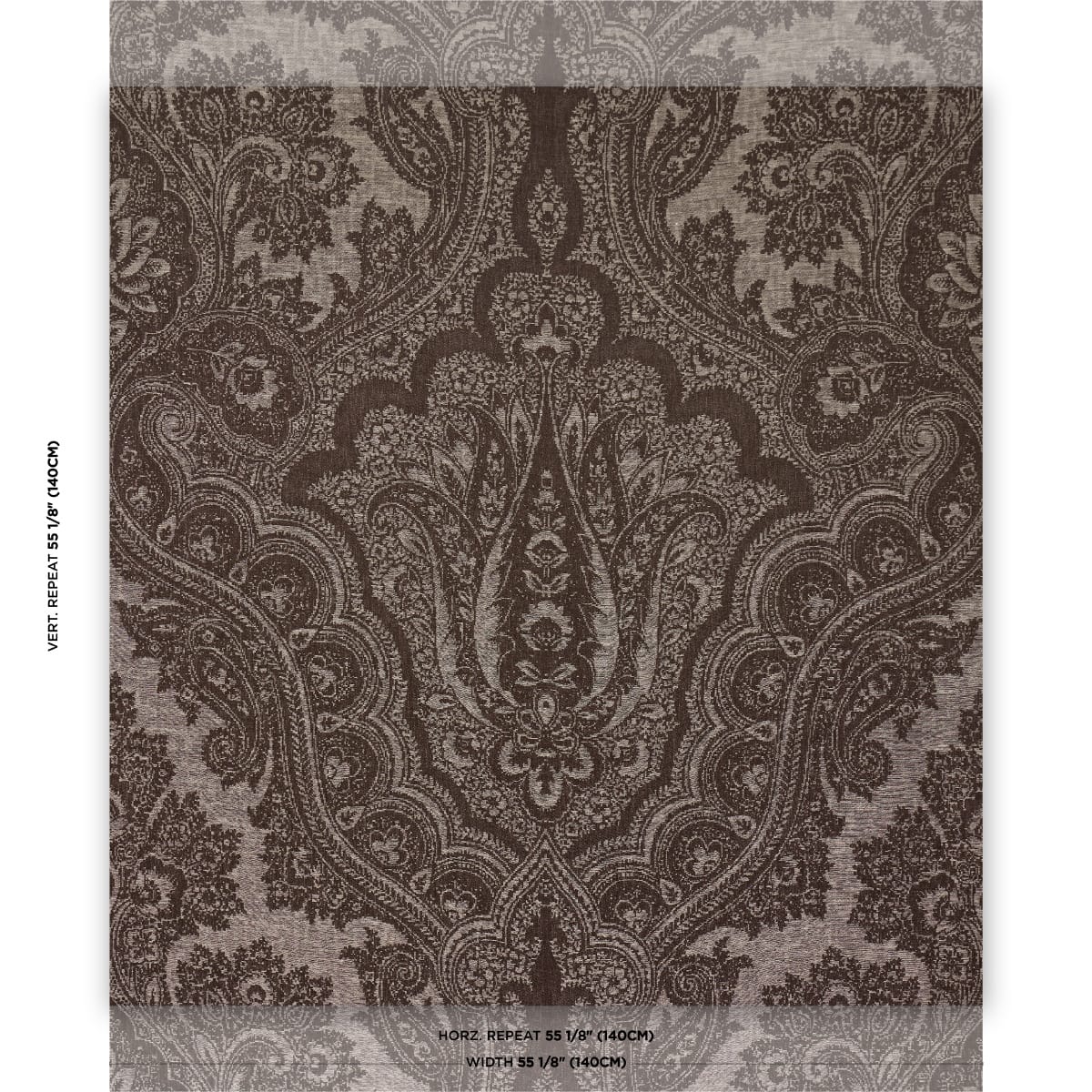 AMARA-PAISLEY-MOCHA-SCHUMACHER-86122 - Schumacher Fabric