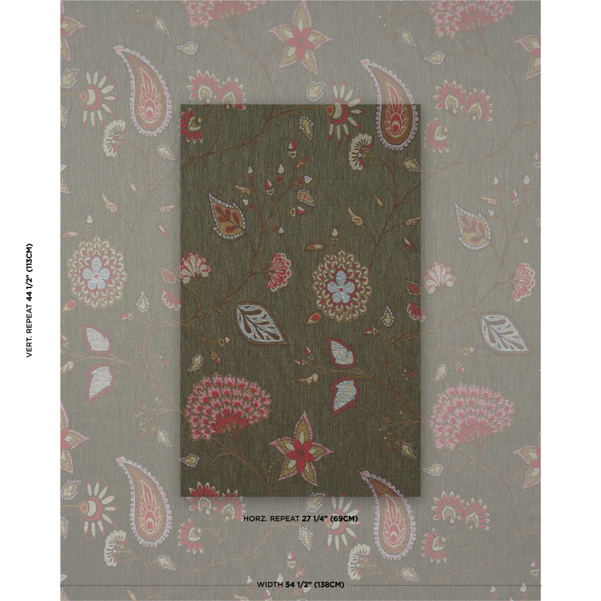 FIAMMETTA-JACQUARD-VERDE-SCHUMACHER-86152 - Schumacher Fabric