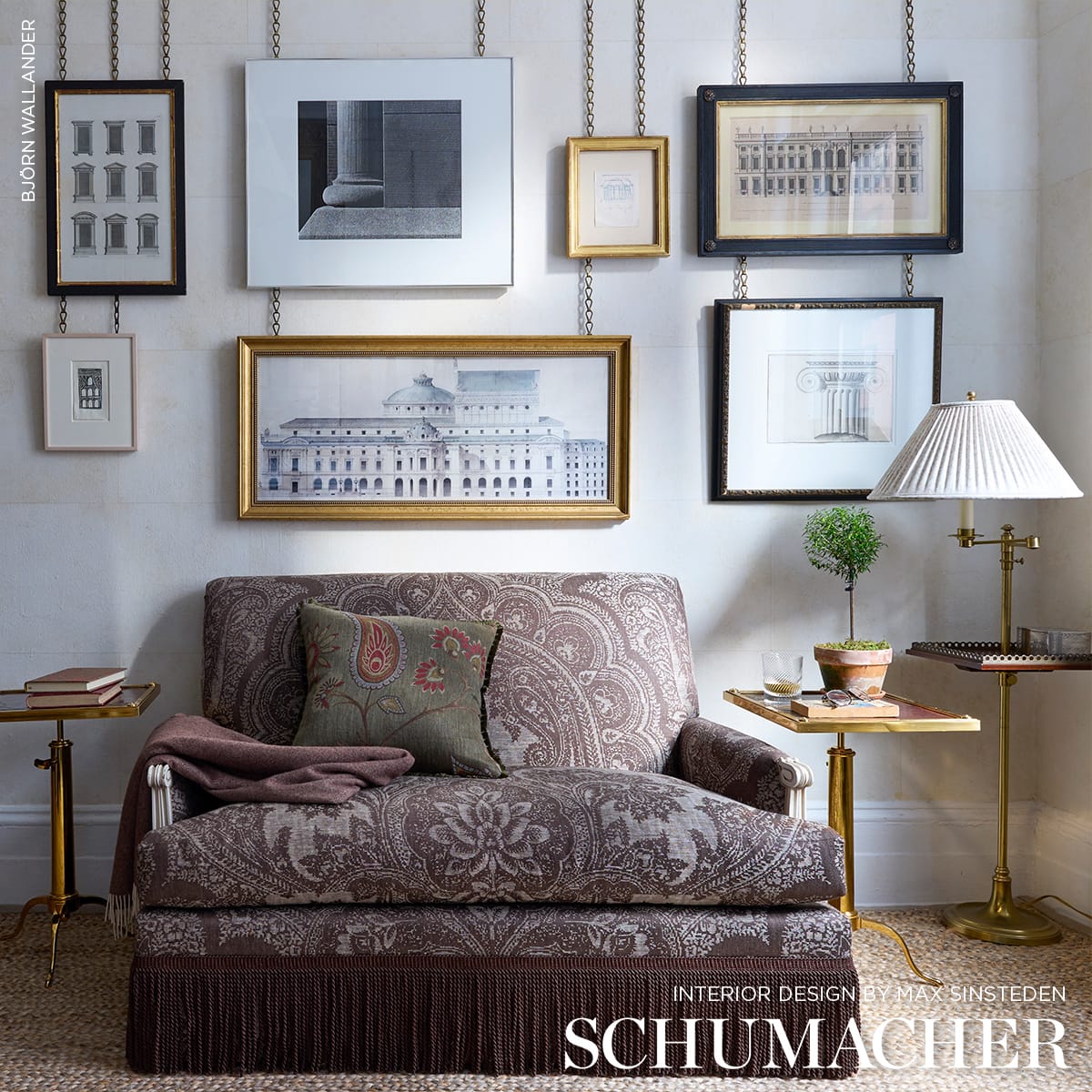FIAMMETTA-JACQUARD-VERDE-SCHUMACHER-86152 - Schumacher Fabric