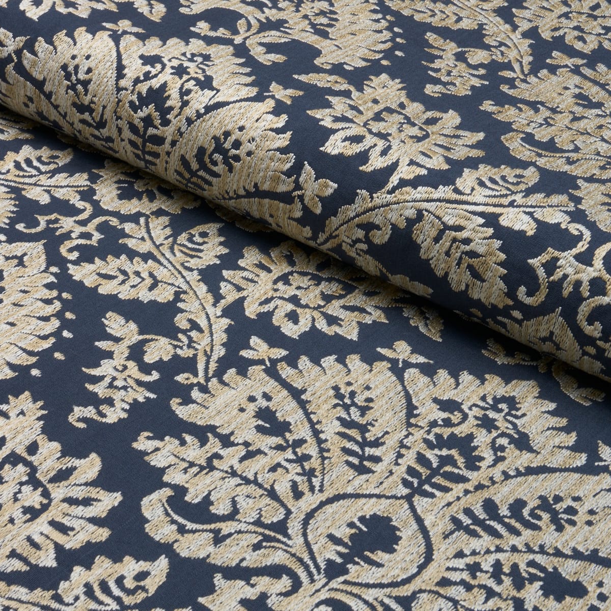 GIANNA-EMBROIDERY-INDIGO-SCHUMACHER-86161 - Schumacher Fabric