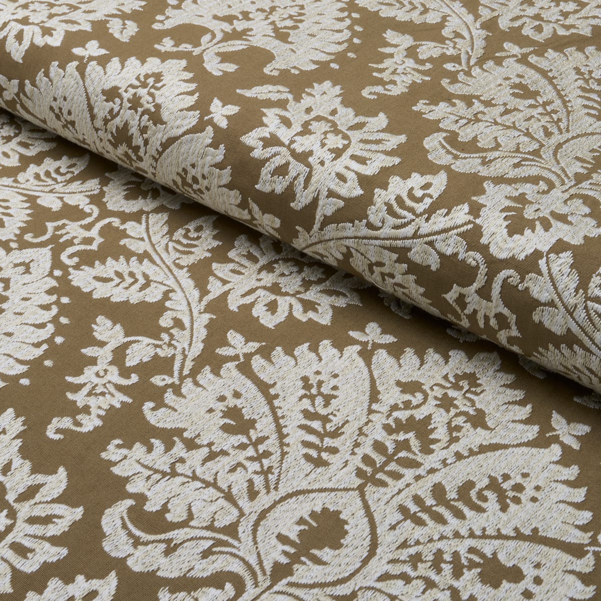 GIANNA-EMBROIDERY-CARAMEL-SCHUMACHER-86162 - Schumacher Fabric