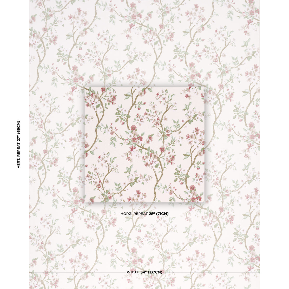 CHERRY-BLOSSOM-CHERRY-SCHUMACHER-86221 - Schumacher Fabric