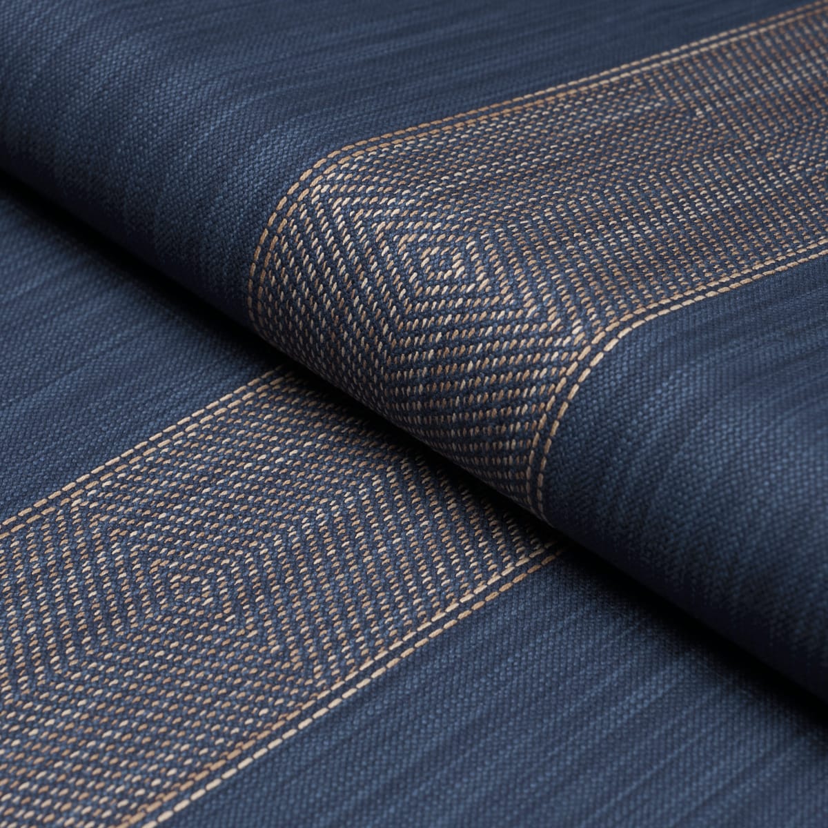 UNIVERSAL-STRIPE-INDIGO-SCHUMACHER-86232 - Schumacher Fabric
