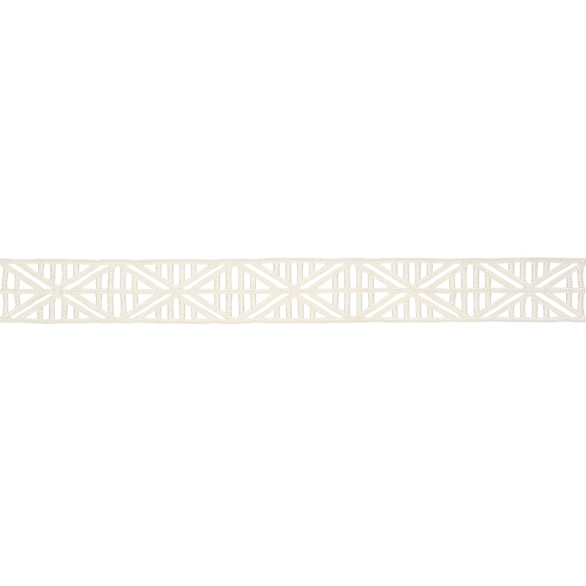 Diamond Lattice - Ivory - Schumacher 86281 Trim - Schumacher Trim
