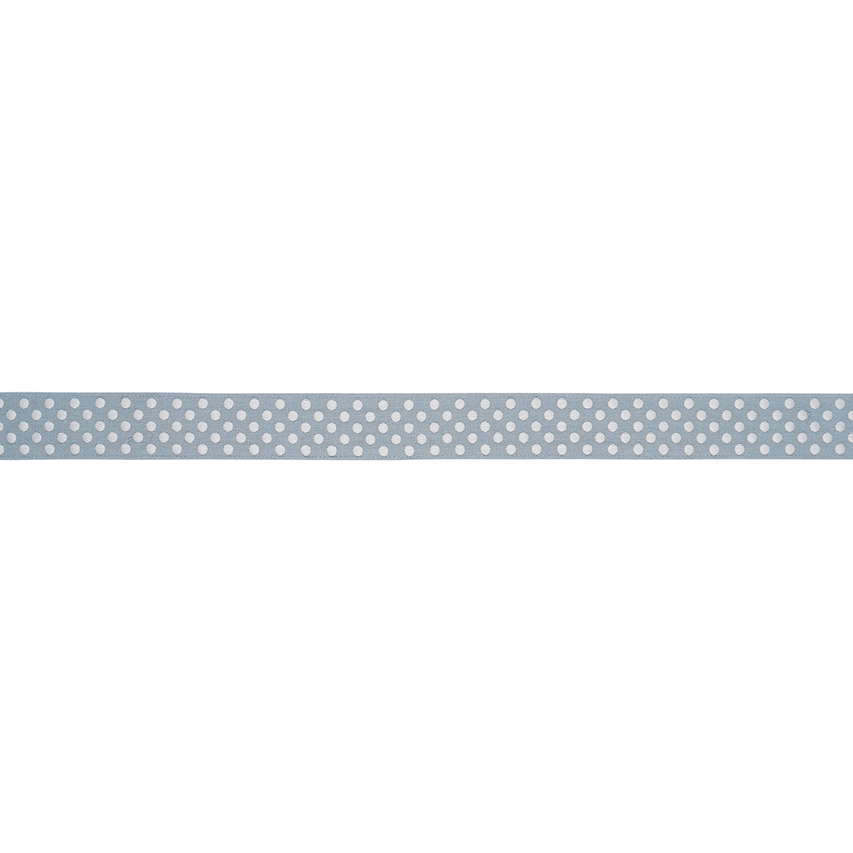 Dotted Embroidered Tape - Sky - Schumacher 86292 Trim - Schumacher Trim