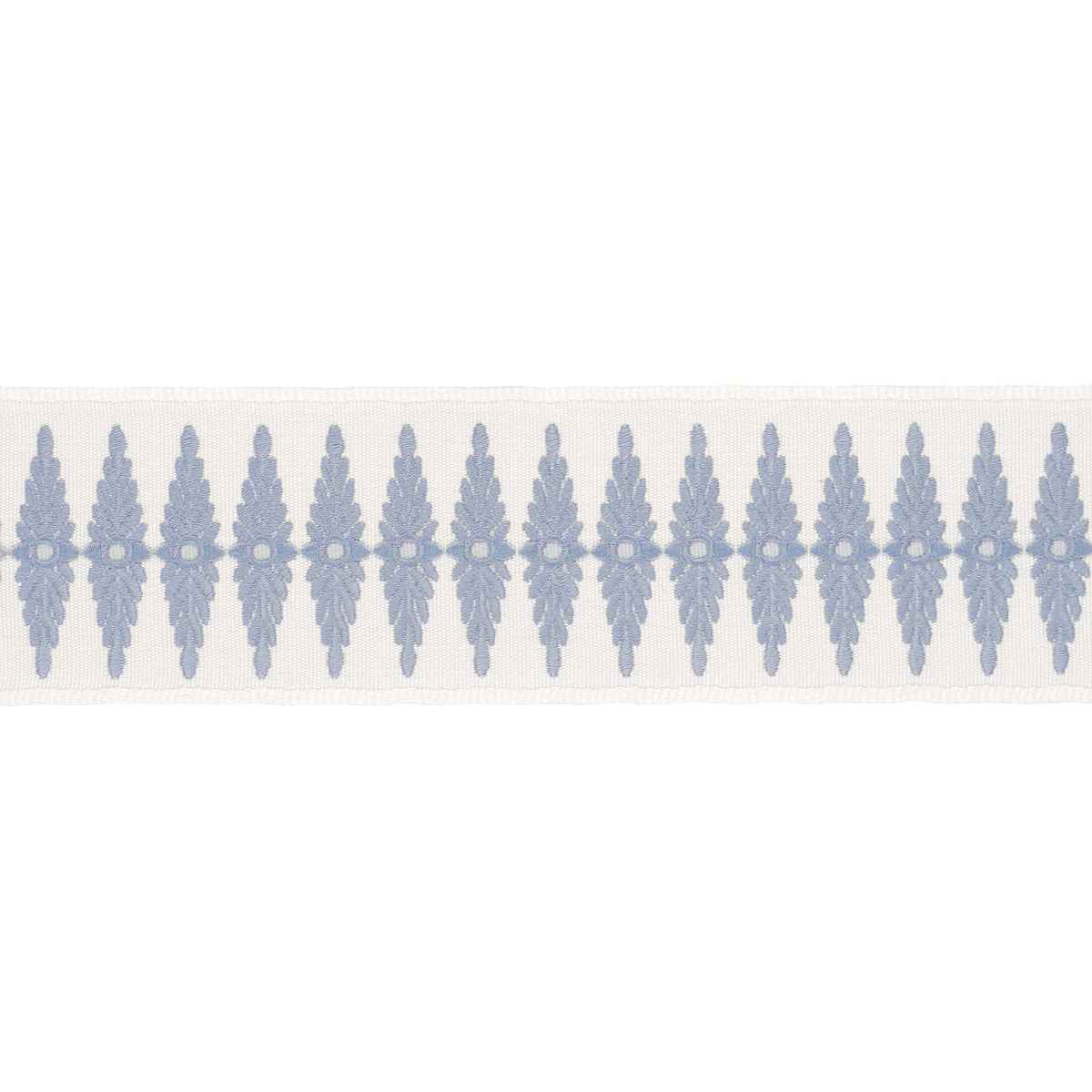 Genevieve Embroidered Tape - Sky - Schumacher 86320