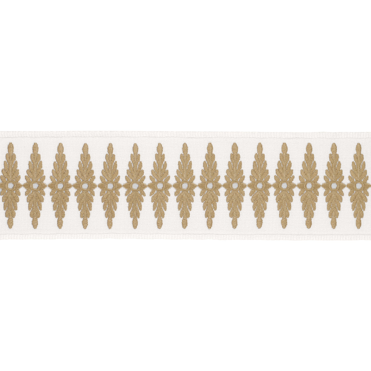 GENEVIEVE-EMBROIDERED-TAPE-NEUTRAL-SCHUMACHER-86321 - Schumacher Trims