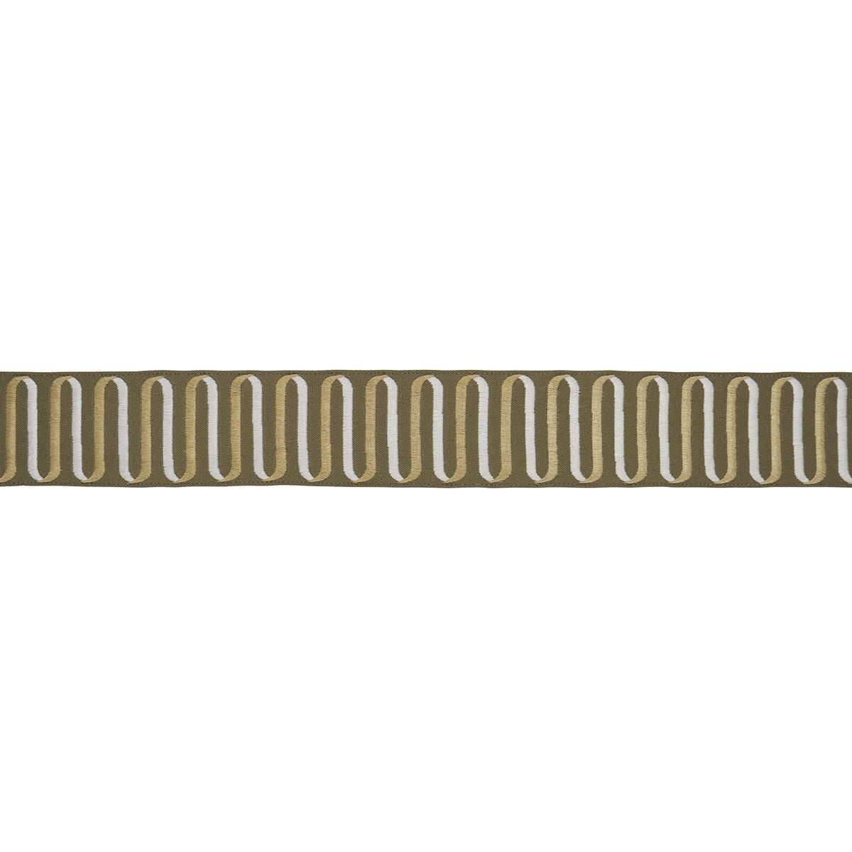 Ribbon Tape - Olive - Schumacher 86340 Trim - Schumacher Trim
