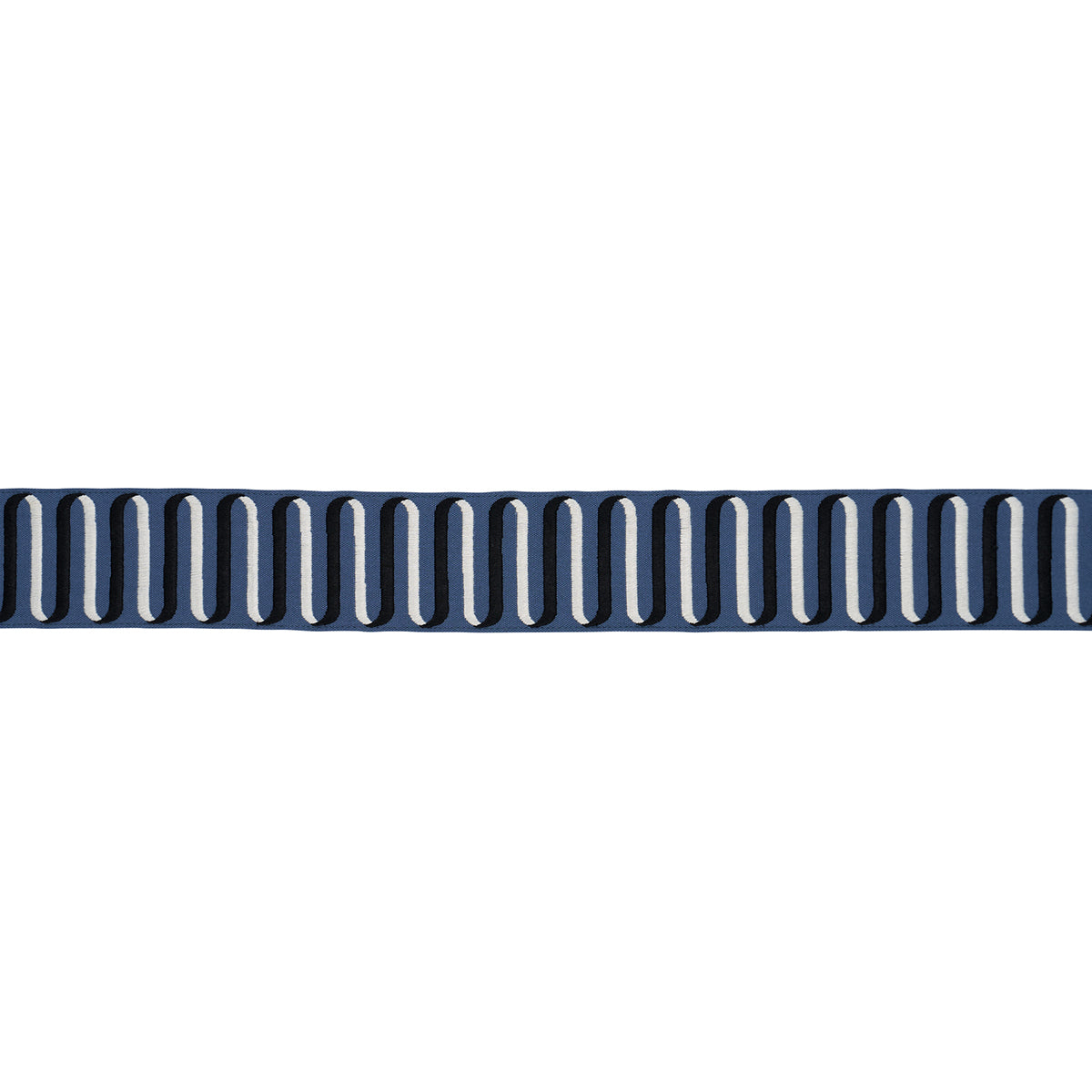 Ribbon Tape - Navy - Schumacher 86342 Trim - Schumacher Trim